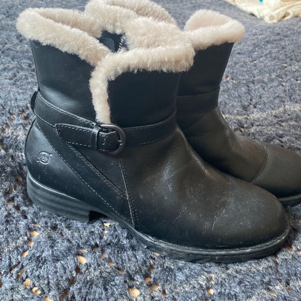 Born short leather women boots - Picture 1 of 4